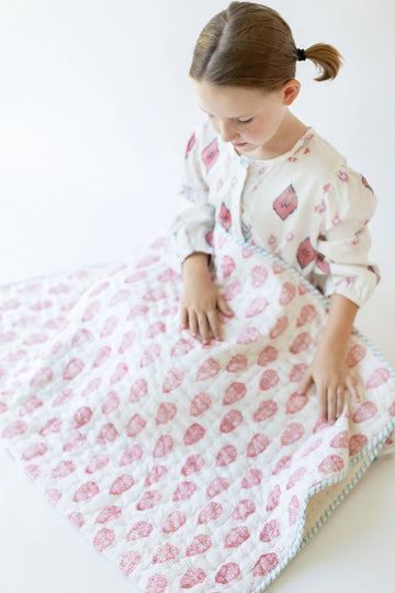 handmade kantha quilt for kids