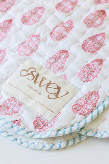 Heirloom baby & toddler kantha quilt