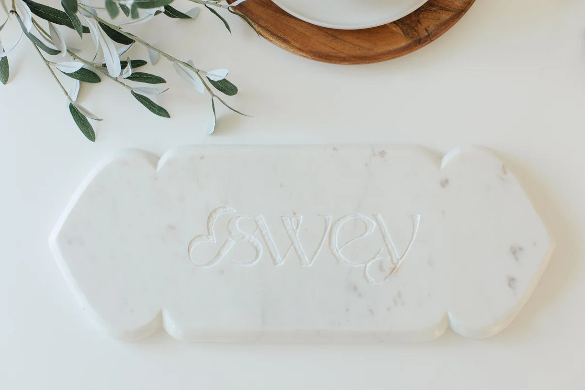 handmade marble tray